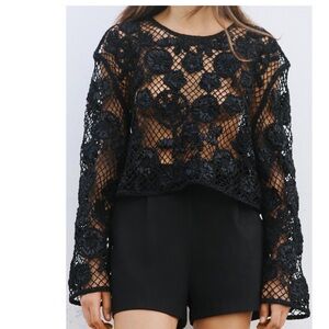 Zara crochet top